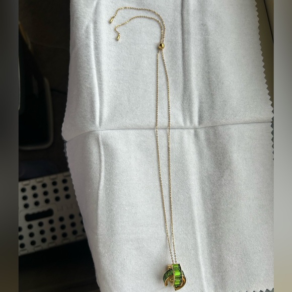 Swarovski Matrix Pendant, Green & Gold Plated! - Picture 9 of 12